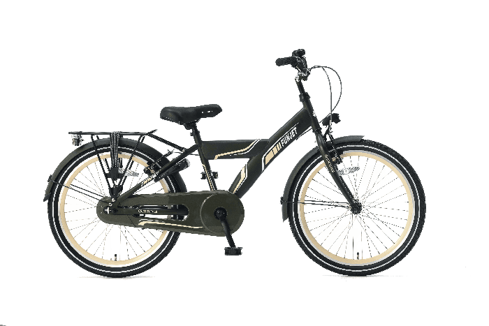 Popal Funjet X Jongensfiets 22 inch - Army Green