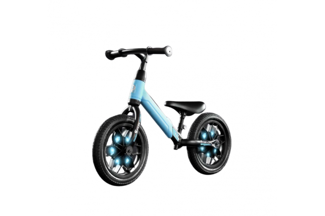 QPlay Spark Loopfiets - Jongens en Meisjes - 12 inch - Blauw - Met Led  Verlichting