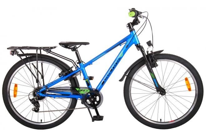 Volare Cross Kinderfiets - Jongens - 24 inch - Donkerblauw - 6  versnellingen - Prime Collection