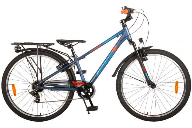 Volare Cross Kinderfiets - Jongens - 26 inch - Blauw Groen - 7  versnellingen - Prime Collection