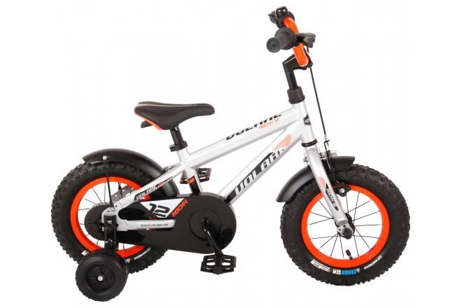 Volare Rocky Kinderfiets - Jongens - 12 inch - Zilver - 95% afgemonteerd