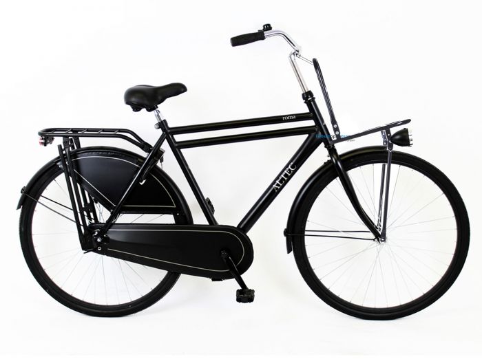 Altec 28 inch Roma Opafiets met Voorrek - Mat Zwart