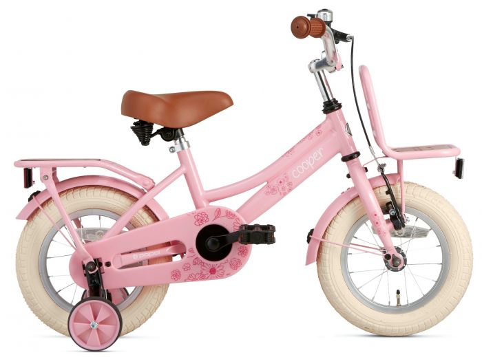 Bamboo Meisjesfiets 12 inch - Roze