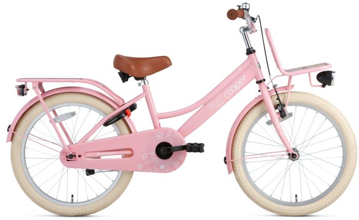 Popal Cooper Bamboo Meisjesfiets 20 inch - Roze