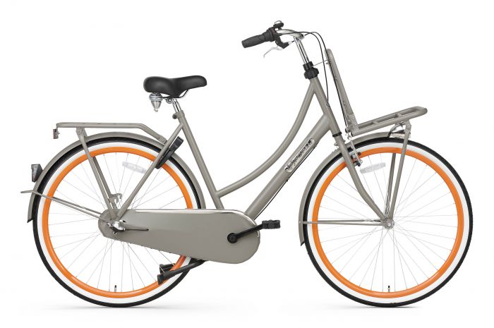 Popal Daily Dutch 28 inch Grijs Oranje - 3 versnellingen