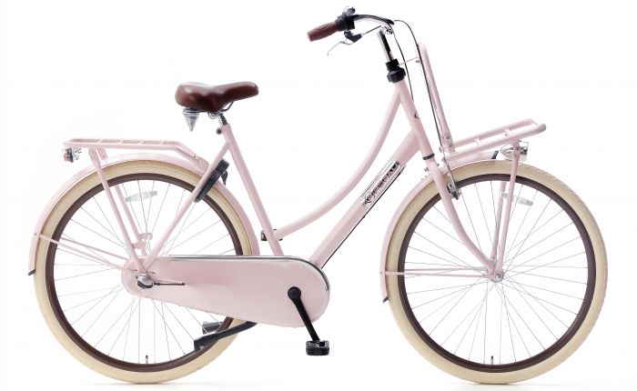 Popal Daily Dutch Basic+ Transportfiets 28 inch N3 - Donker Roze