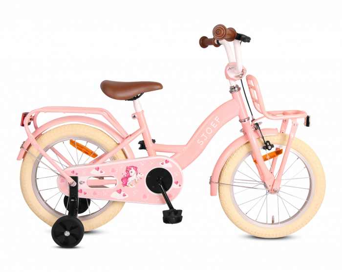 trainer Milieuactivist gewelddadig SJOEF Classic Meisjesfiets 16 inch - Roze