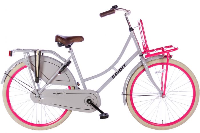 Spirit Omafiets 26 inch - Grijs Roze