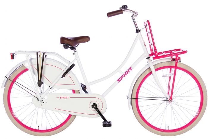 Spirit Omafiets 26 inch - Wit Roze