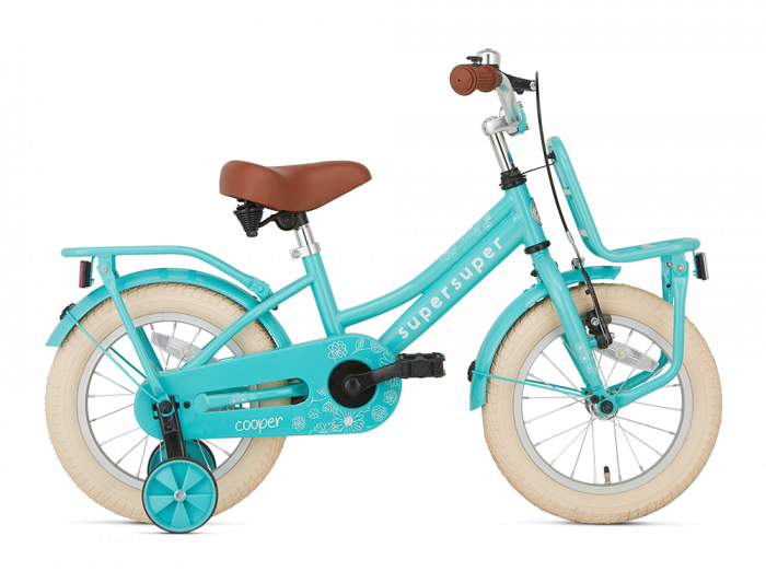 Mis Gevangenisstraf Zeeanemoon SuperSuper Cooper Meisjesfiets 14 inch - Turquoise