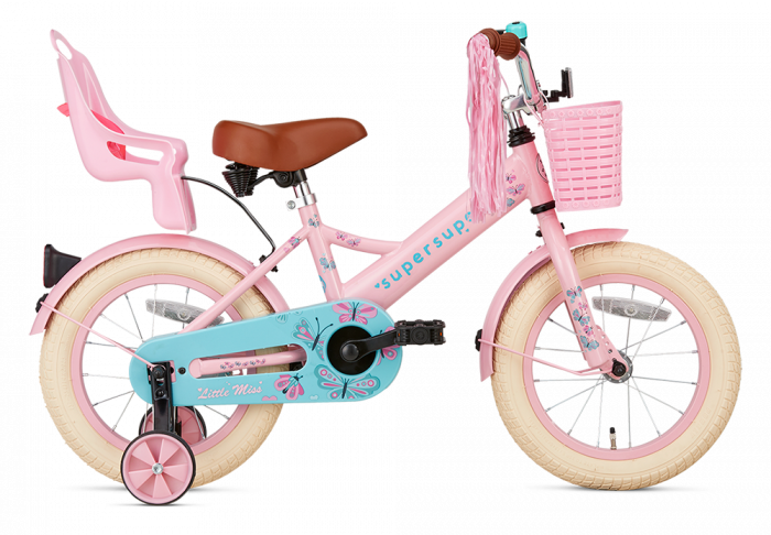 terugvallen manager Moreel onderwijs SuperSuper Little Miss Meisjesfiets 14 inch - Roze