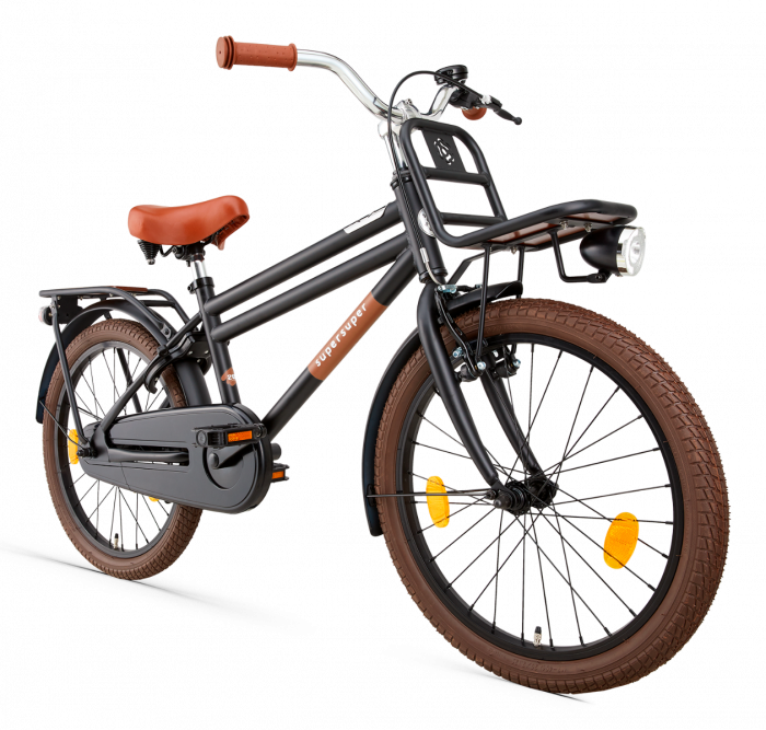 SuperSuper Cooper Jongensfiets 20 inch - Mat Zwart