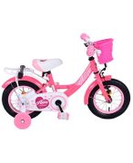 Volare Ashley Kinderfiets - Meisjes - 12 inch - Rood/Roze