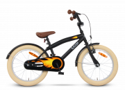 SJOEF Cruise Jongensfiets 18 inch - Mat Zwart