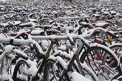e bike in winter